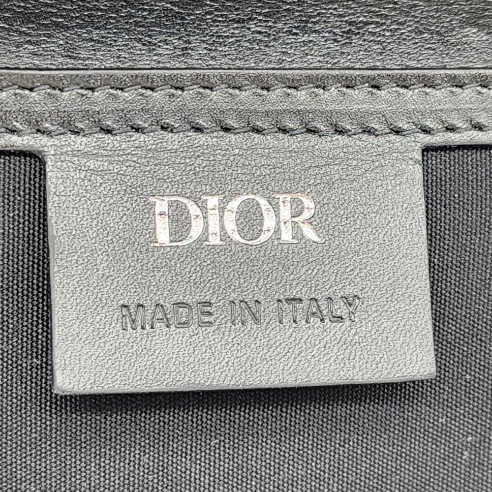 Dior Oblique Jacquard Messenger Crossbody Leather Lock Bag | Black | NEW - Picture 9 of 14